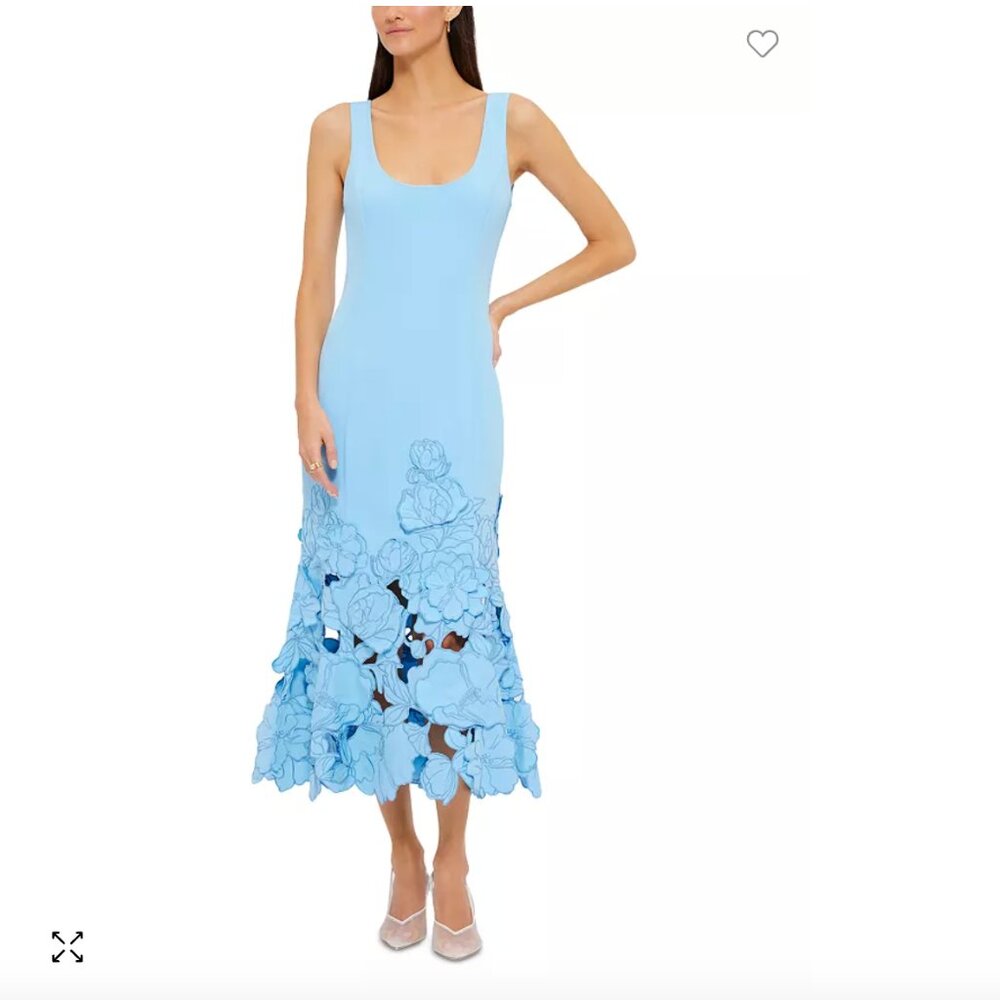 LEO LIN Emily Appliqué Midi Dress size 2